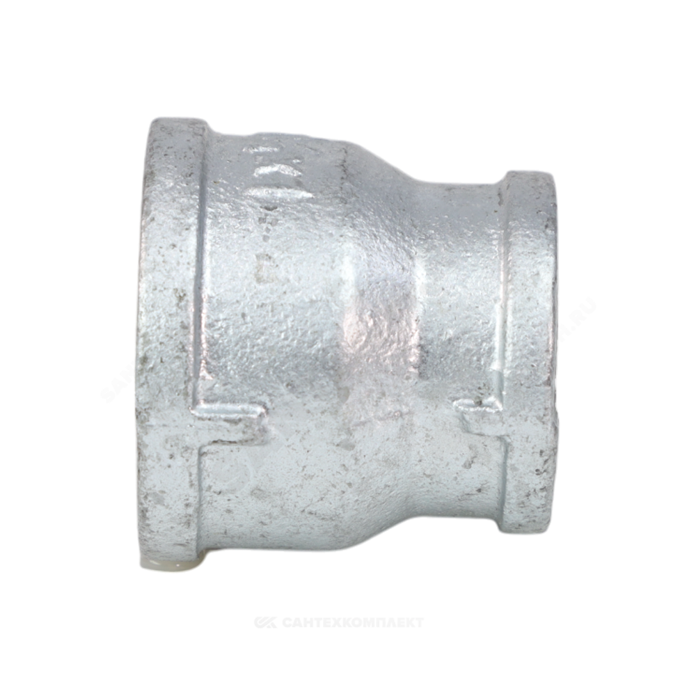 Муфта переходная чугун оц Ду 25х15 (1"х1/2") ВР Fittex PLUS