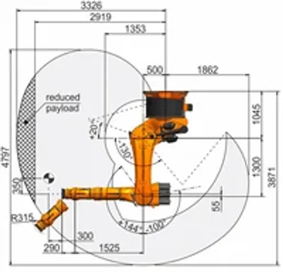 Промышленный робот KUKA KR 500 FORTEC, KR 500 R2830
