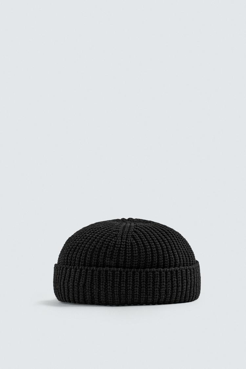 ZARA КОРОТКАЯ ШАПКА БИНИ, ЧЕРНЫЙ