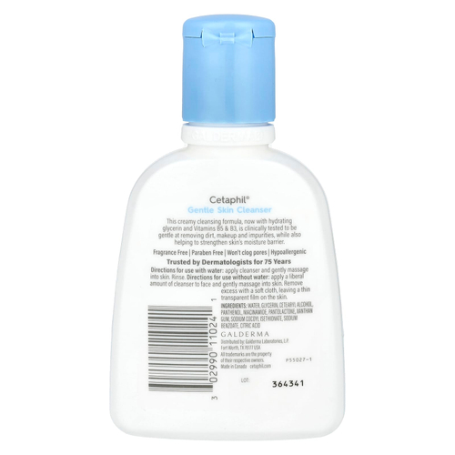 Cetaphil, Мягкое очищающее средство, без отдушек, 118 мл (4 жидк. Унции)