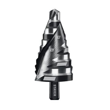 STAYER Pro-Max 9-36мм, 10 ступеней, винтовая спираль, сверло ступенчатое (29661-9-36-10)