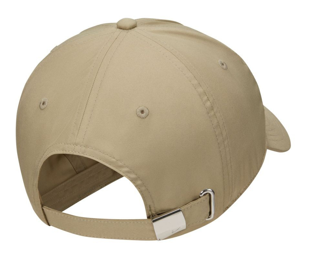 Теннисная кепка Nike H86 Metal Swoosh Cap - natural olive/metallic silver