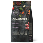 Сухой корм GRANDORF FRESH для собак мелких пород Свежее мясо утки с бататом