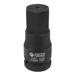 Головка-бита ударная 6-гранная 28мм,3/4'' Forsage F-26410028MPB