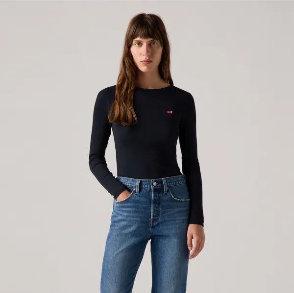 Лонгслив женский LEVI'S HAYES LS TEE ANTHRACITE NIGHT NYLO