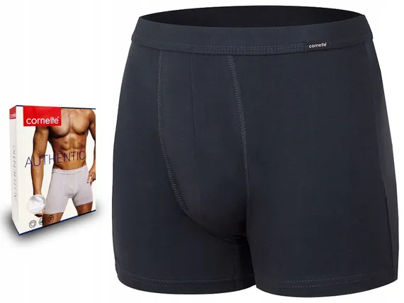 Трусы мужские боксеры Cornette Authentic Perfect, Dark Graphite