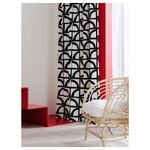 Комплект штор IKEA VINTEROXBAR, Черно-белый, 145x250 см, 2 шт