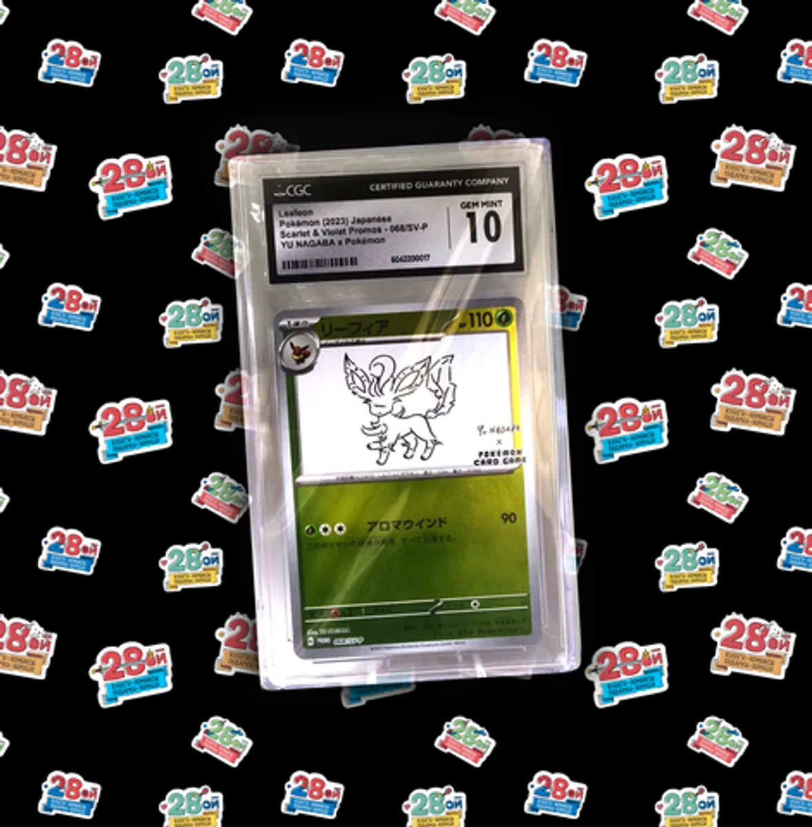 Коллекционная карточка Pokemon (Japan) (CGC 10) Leafeon Yu Nagaba (SV-P-068)