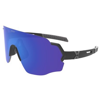 Спортивные очки HILX Savage (L) / Matt Black Grey / Blue Lens