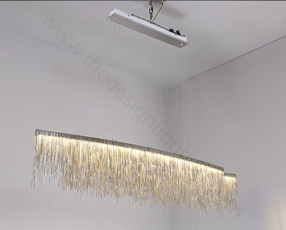Pendant design lamp Waterfall  L100 (Silver)