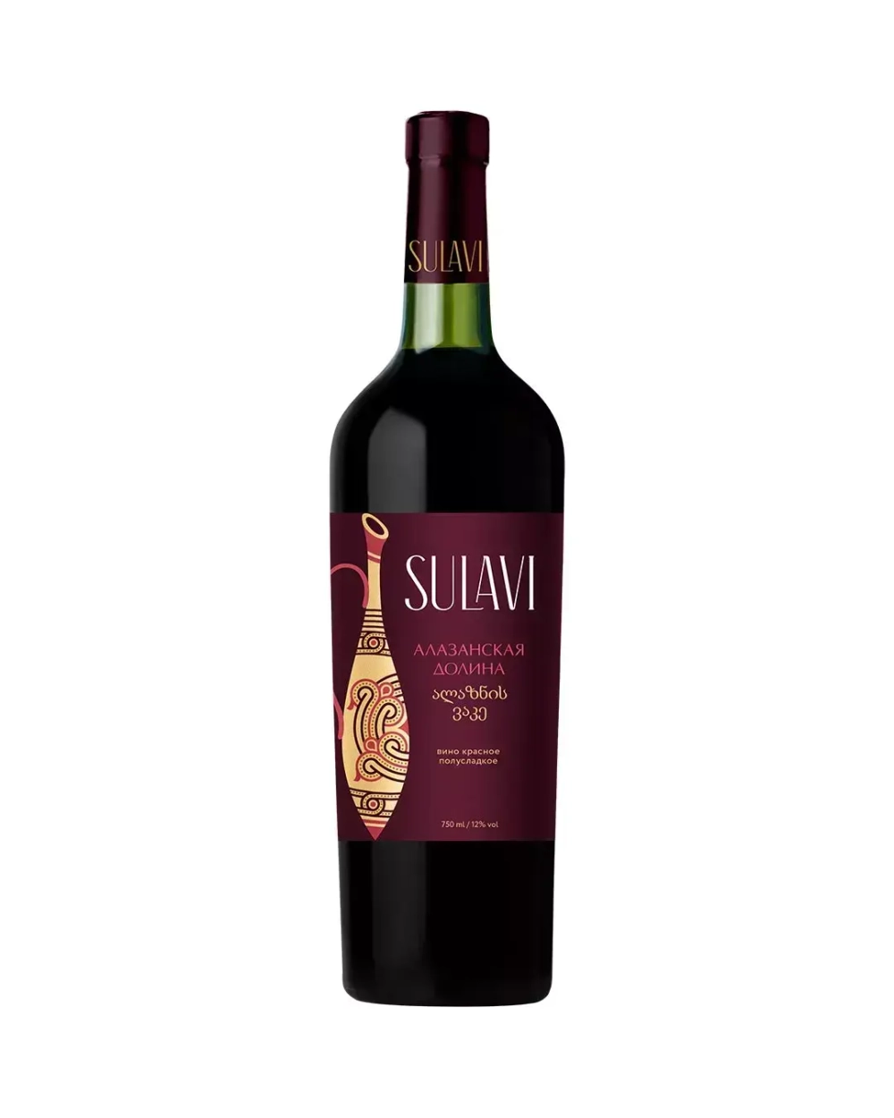 Sulavi Алазанская долина красное 0,75 л.