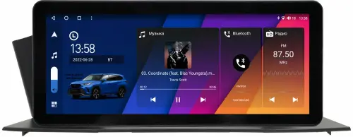 Магнитола для Honda Accord 9 CR2 2012-2019 (вместо БК) - Canbox H-Line 3038 монитор 12.3" QLED в стиле Audi на Android 10, Быстрая, ТОП-процессор, CarPlay, 4G SIM-слот