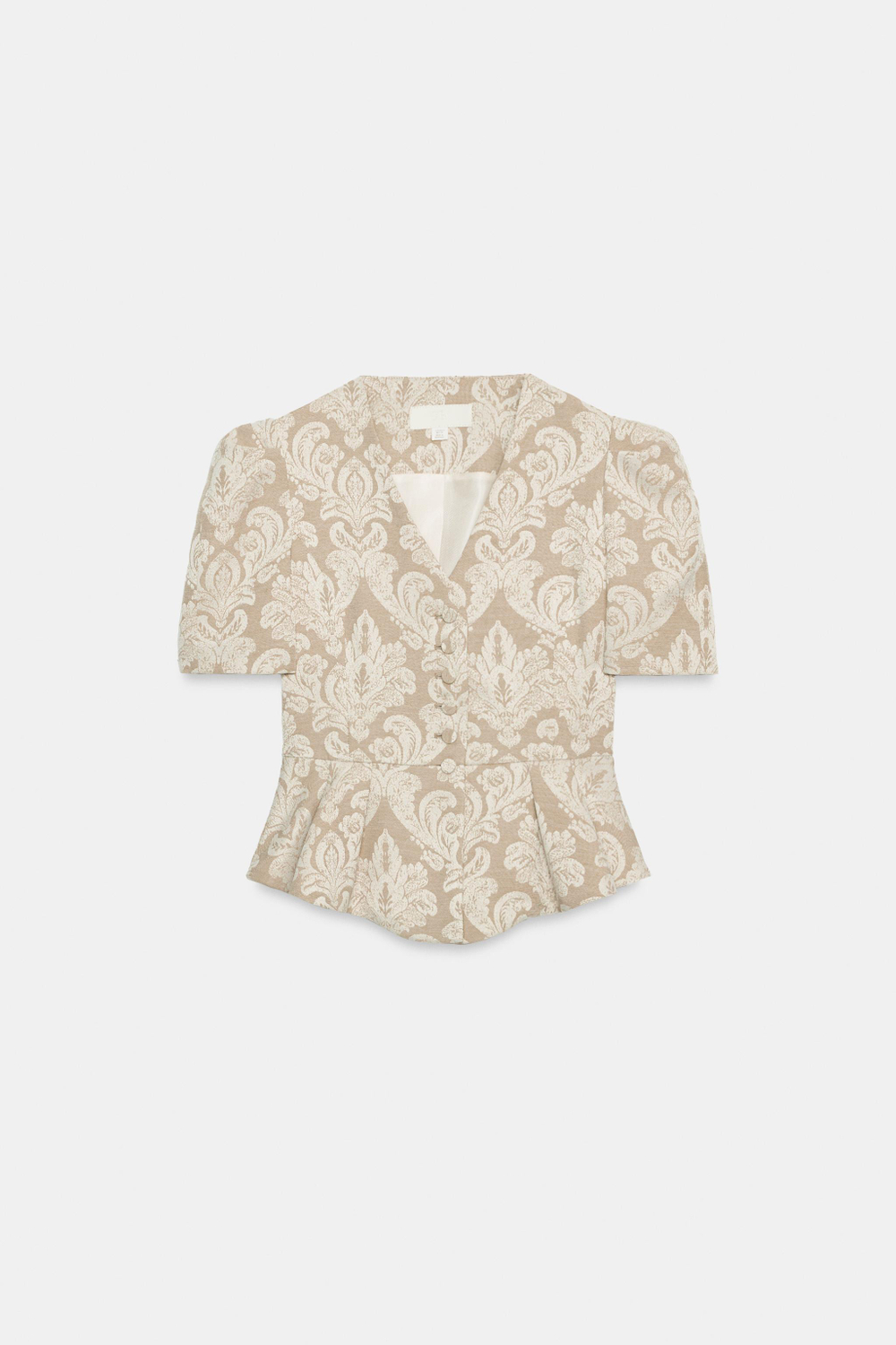 ЖАККАРДОВЫЙ ЖАКЕТ С БАСКОЙ — ZARA