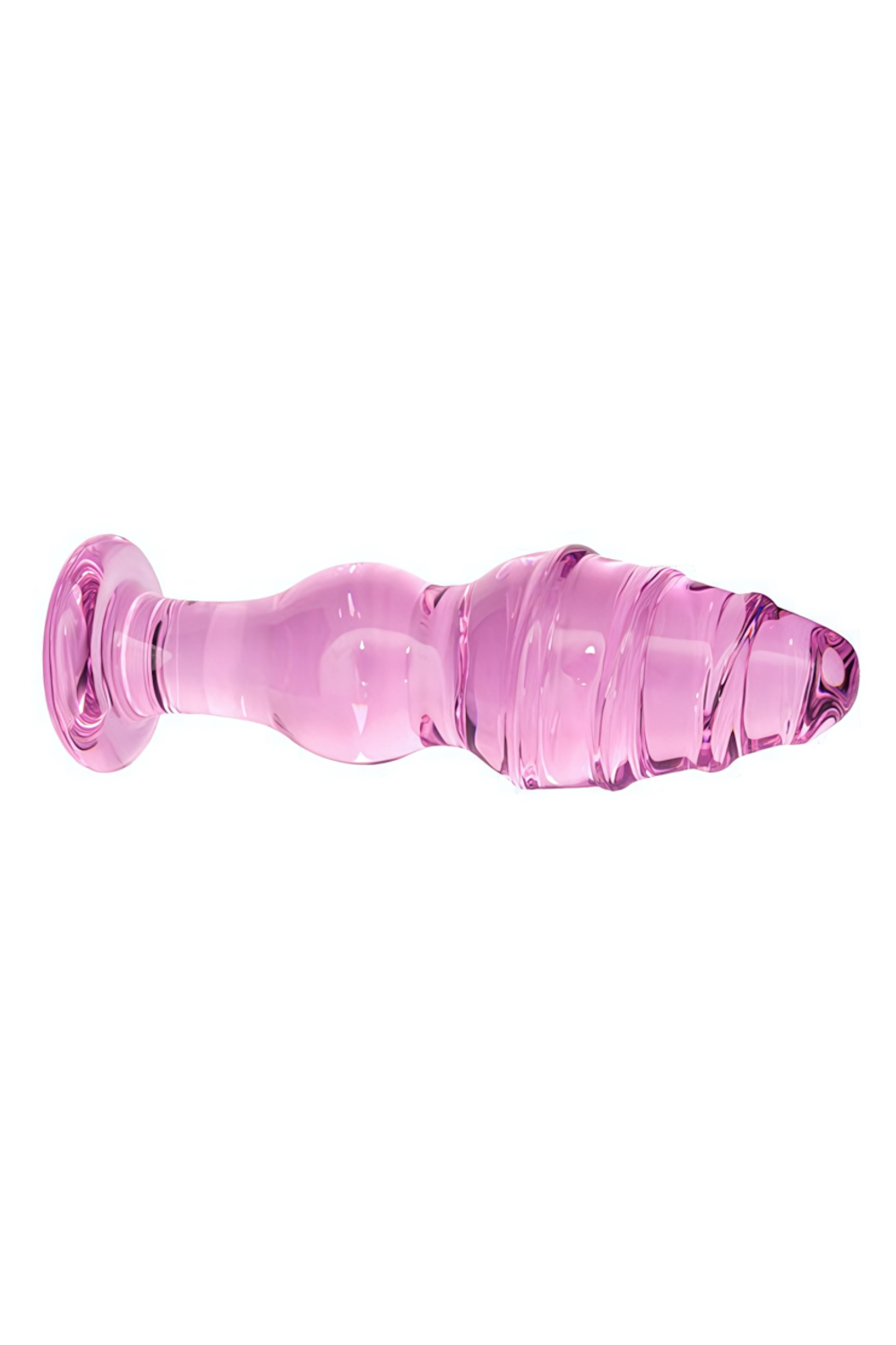 Стеклянная анальная втулка Sexus Glass (Цвет: розовый)