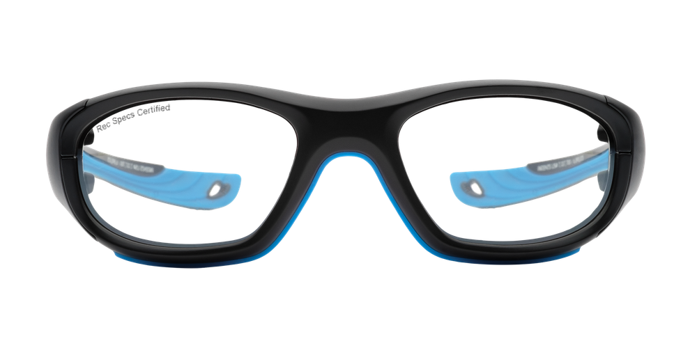 Спортивные очки с диоптриями Rec Specs / Rs-40 / Matte Black / Cyan / детские до 10 лет