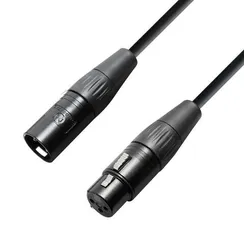 Adam Hall K4KMMF0500 - кабель микрофонный OOC XLR (F) - XLR (M), 2 x 0.22 мм2, 5.0 м, черный