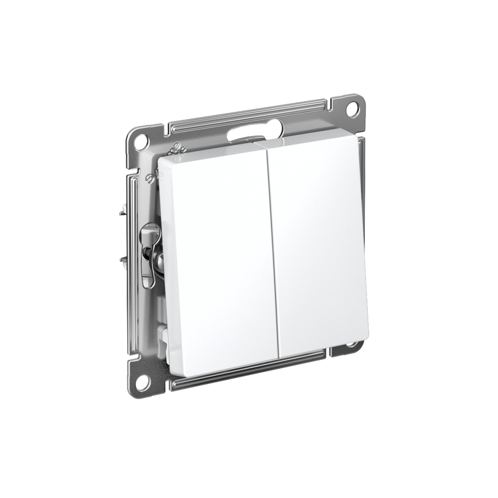 Systeme Electric AtlasDesign Лотос Выключатель 2-клавишный, сх.5, 10АХ, механизм