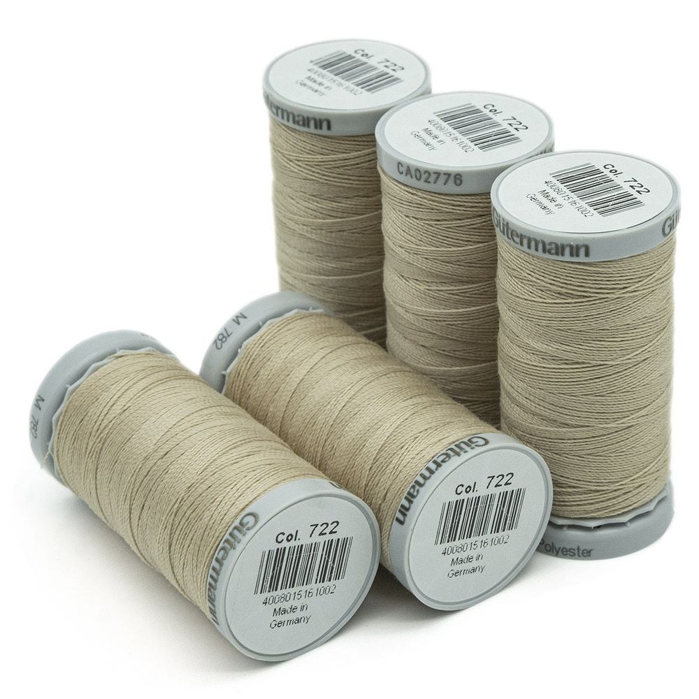 Нитки суперкрепкие Gutermann Extra Strong M782 №40 (100 метров), 5 кат. | 722 св.бежевый