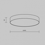 Накладной светильник Maytoni Zon C032CL-45W2.7K-RD-W