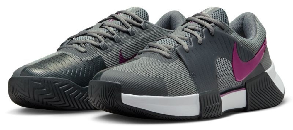 Мужские кроссовки теннисные Nike Zoom GP Challenge 1 - серый