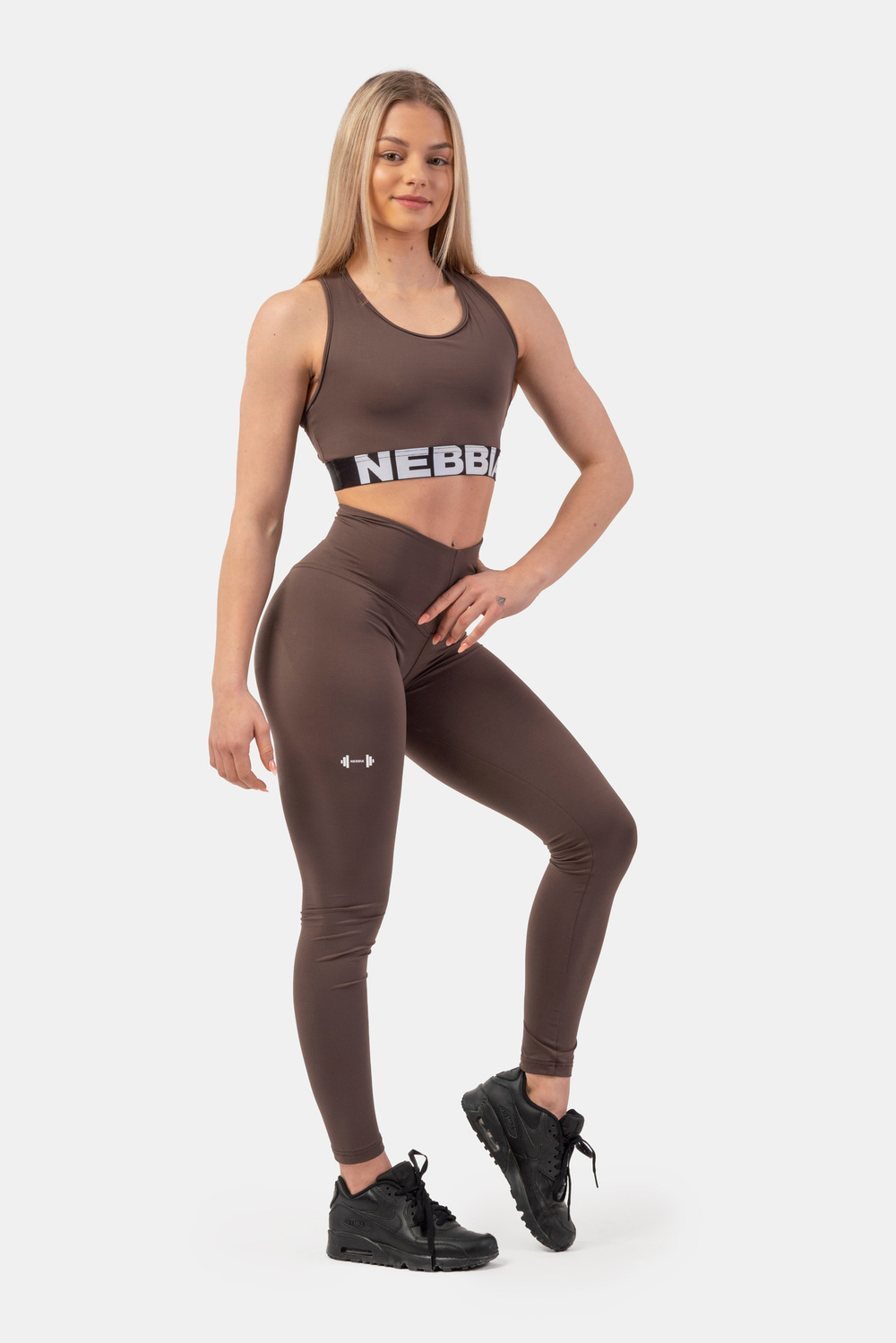 Топ MEDIUM IMPACT CROSS BACK SPORTS BRA 410 Коричневый