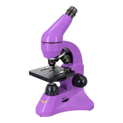 Микроскоп Levenhuk Rainbow 50L PLUS Amethyst\Аметист - вид спереди слева в три четверти