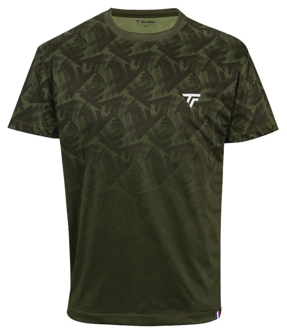 Мужская теннисная футболка Tecnifibre X-Loop Tee - зеленый