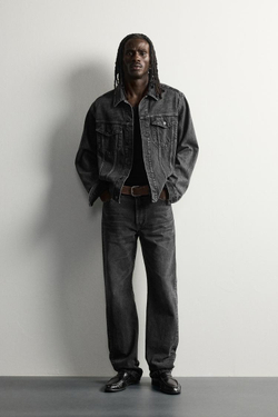 ZARA ДЖИНСОВАЯ КУРТКА TRUCKER 2026 TANAKA NY TYO LTD.©, УГОЛЬНЫЙ