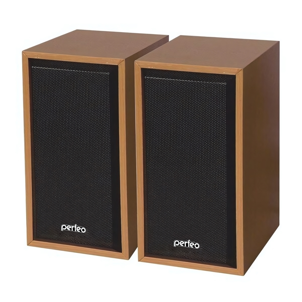 Колонки Perfeo CABINET 2*3 Вт USB, бук дерево PF-84-WD