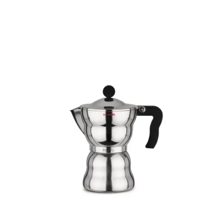 Alessi Алюминиевая Турка кофеварка высокого давления Moka Alessi на 6 чашек. AAM33/6