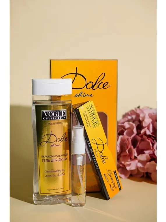 Подарочный набор женский Dolce Shine, гель для душа 250 мл, парфюмерная вода 30 мл
