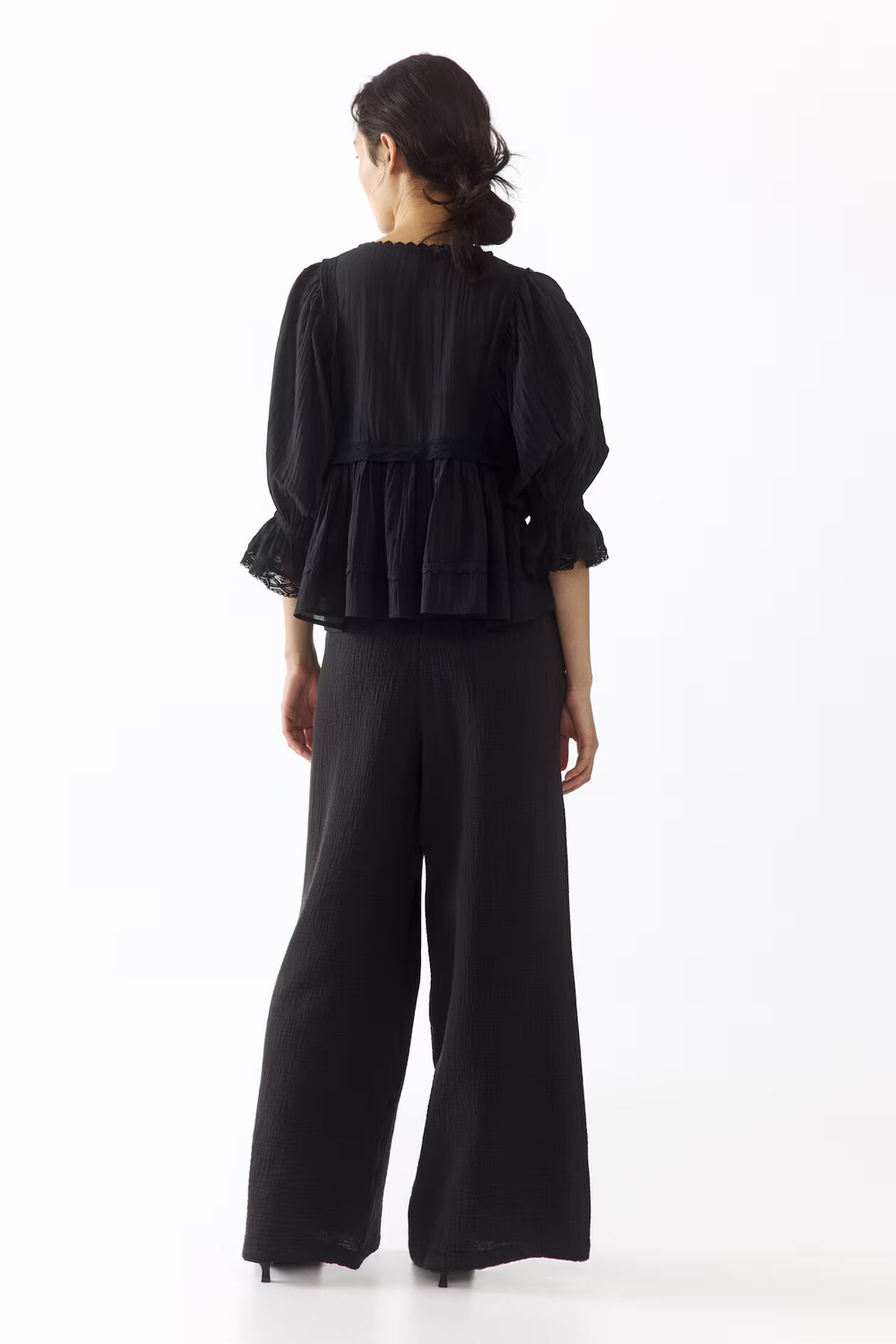 Брюки из муслина прямого кроя - H&M