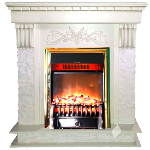Каминокомплект Inter Flame Берн сланец с очагом Fobos/Majestic