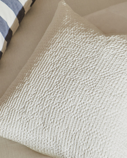 ZARA HOME ЧЕХОЛ ДЛЯ ДЕКОРАТИВНОЙ ПОДУШКИ ИЗ РЕЛЬЕФНОЙ ТКАНИ, БЕЛЫЙ