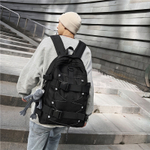 BESSIO Nylon Backpack Regular Men"s Gray/Black