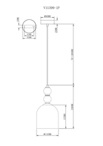 Светильник подвесной Moderli V11399-1P Tamina