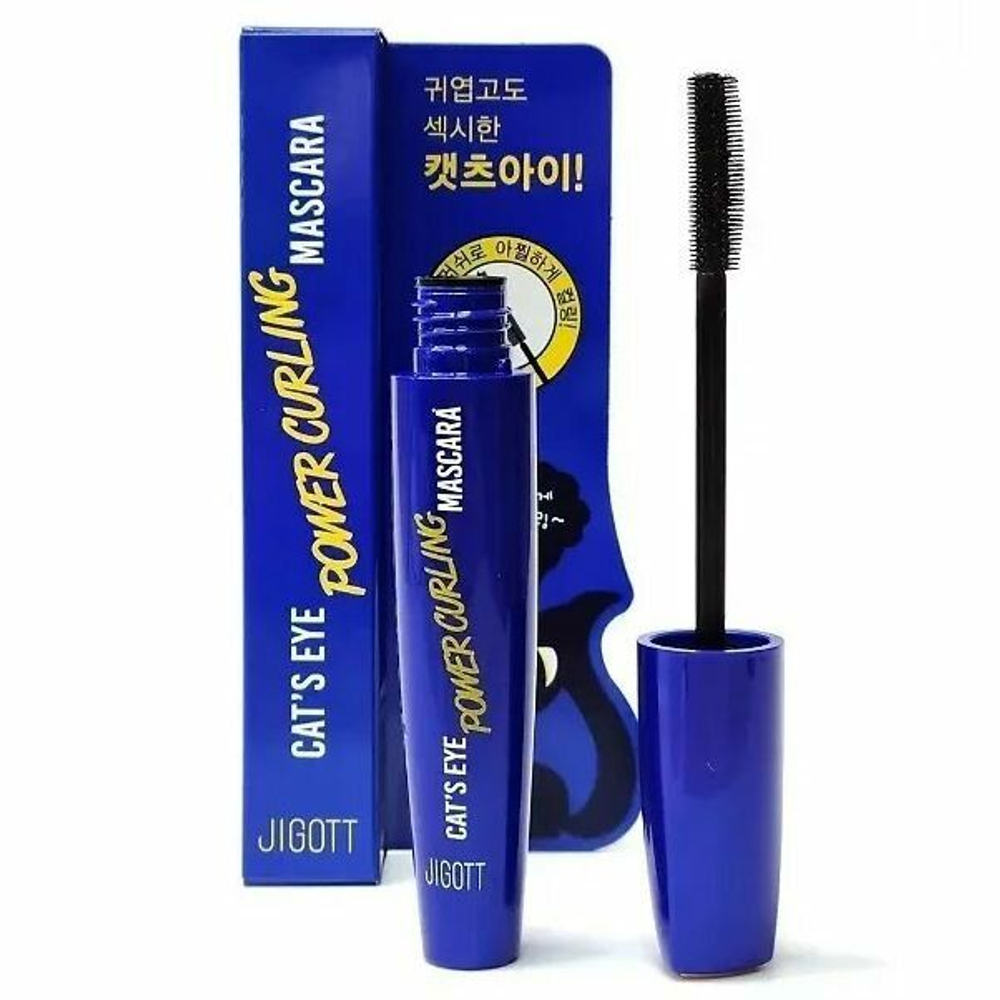 Тушь для ресниц подкручивающая 12г JIGOTT Cat`s Eye Power Curling Mascara