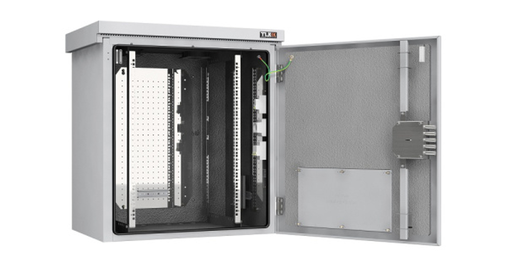 Шкаф настенный 19", 15U TLK TWK-158256-M-GY-KIT01