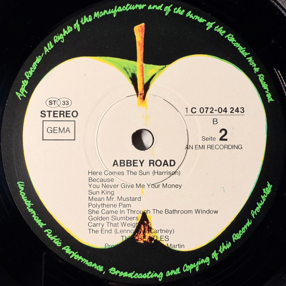 The Beatles ‎– Abbey Road (Германия 1977г.)