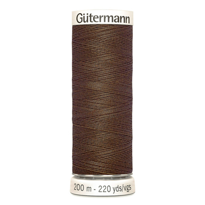 01 Нить Sew-All 100/200 м для всех материалов, 100% полиэстер Gutermann 748277 (694 кофейный)