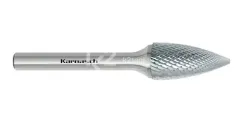 Борфреза твердосплавная Karnasch форма G, 3х14х3х38 мм, насечка HP-4, без покрытия, арт. 11.3062-015