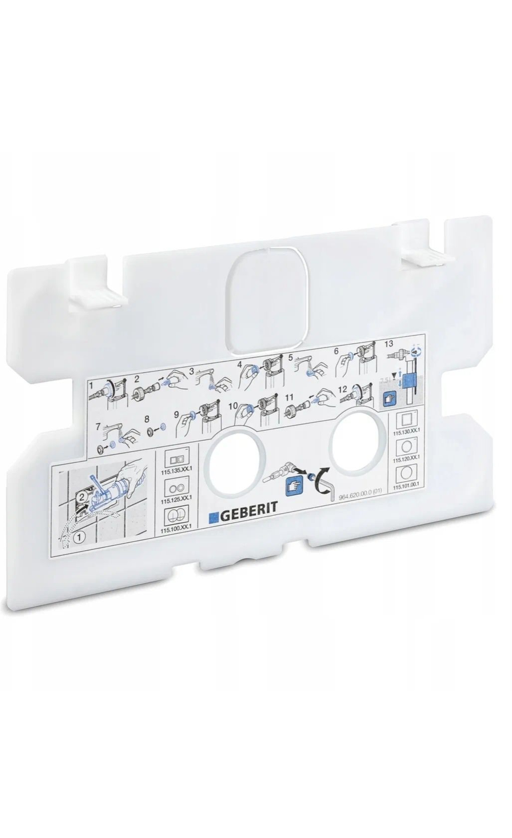 Крышка смывного бачка Delta 12 см Geberit UP100/ UP172/ UP182