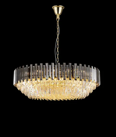 Люстра подвесная NewRgy DM50-ф1200*H380SM H GOLD, 32×40 Вт, золотая