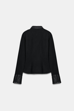 КОМБИНИРОВАННАЯ РУБАШКА С ПОДПЛЕЧНИКАМИ — ZARA
