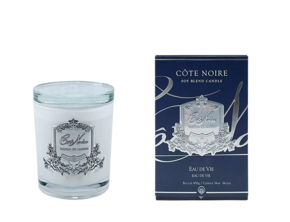 Свеча EAU DE VIE450 гр Cote Noire 450 мл Белый