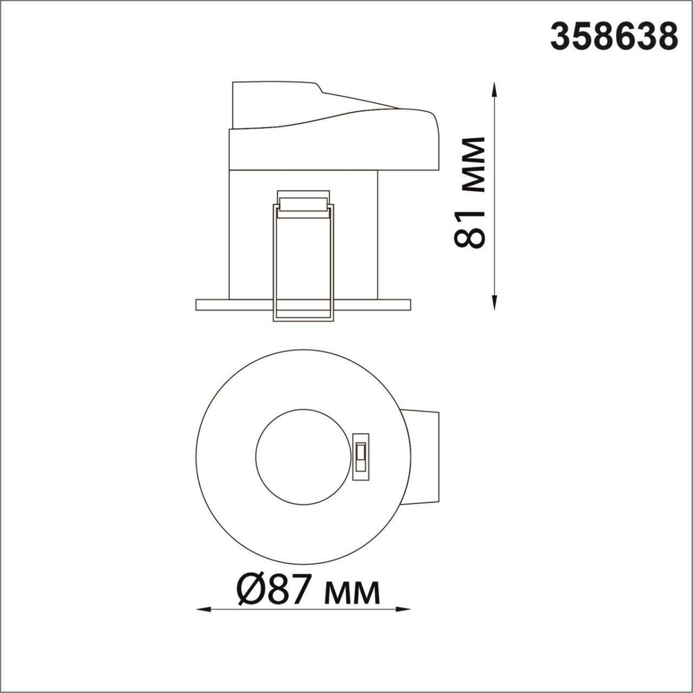 Встраиваемый светодиодный светильник Novotech REGEN 358638, IP65 LED 3000К\4000К\5000К 8W 220V