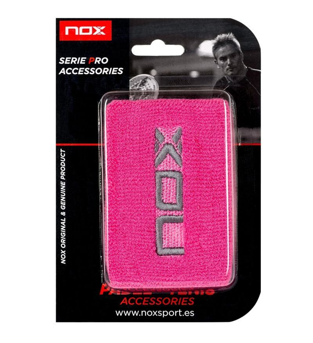 Теннисные напульсники NOX Sport Wirstband 2P - pink/white