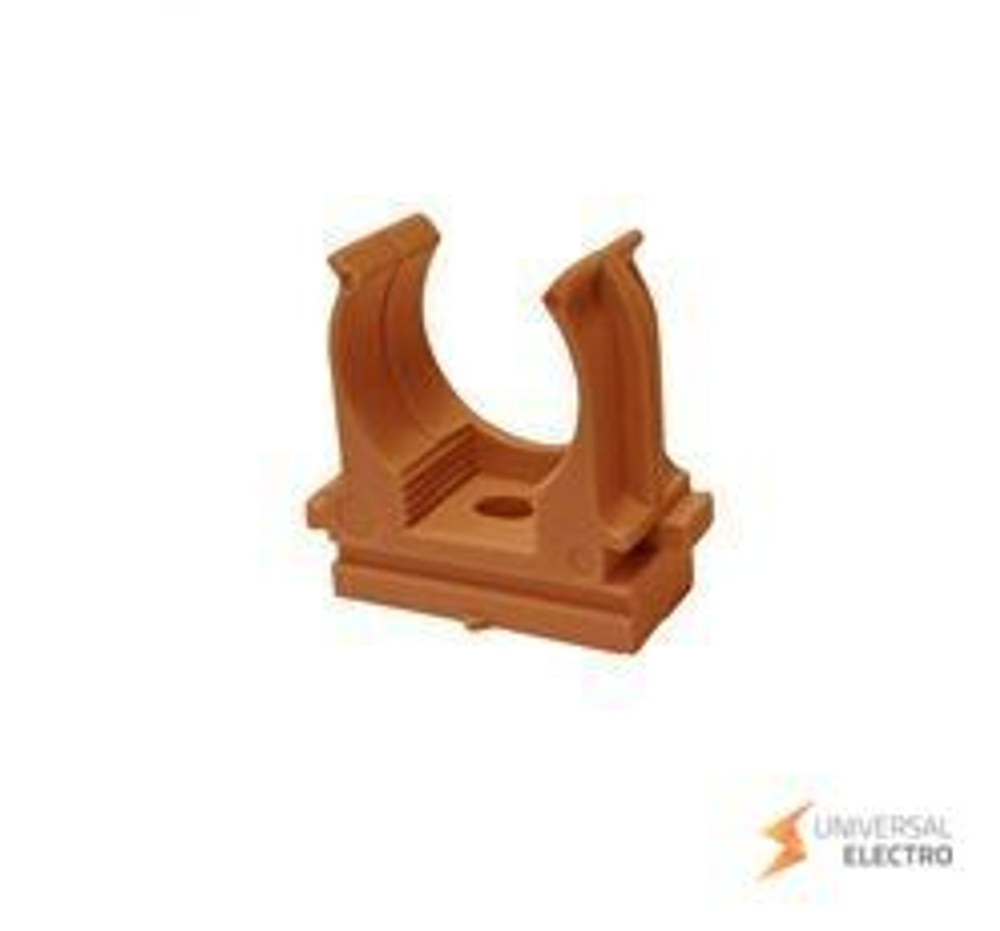 Крепеж-клипса для монтаж, пист, d25 мм (100 шт) оранжевая EKF-Plast