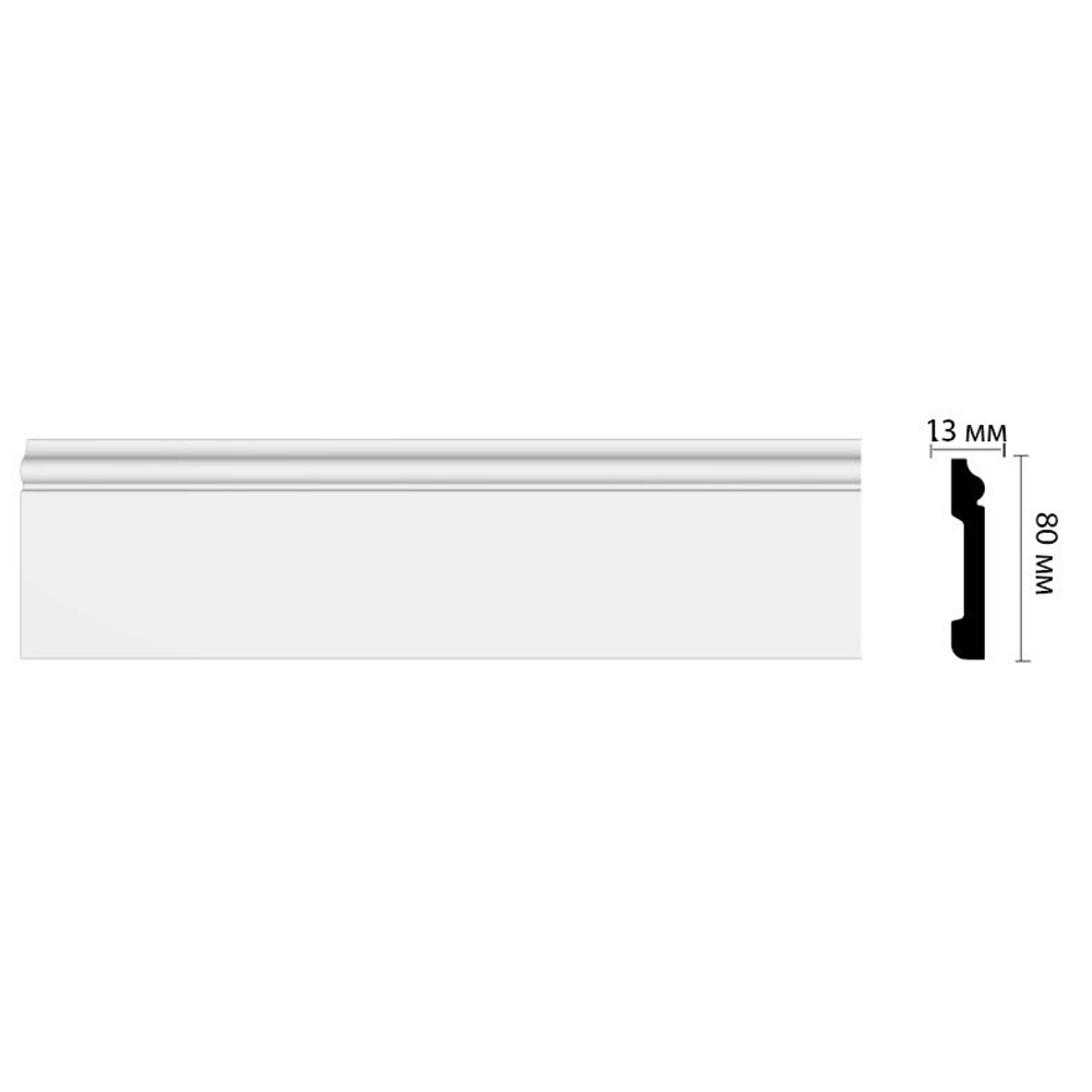 Плинтус Decormaster Дюропрофиль D005 ДМ