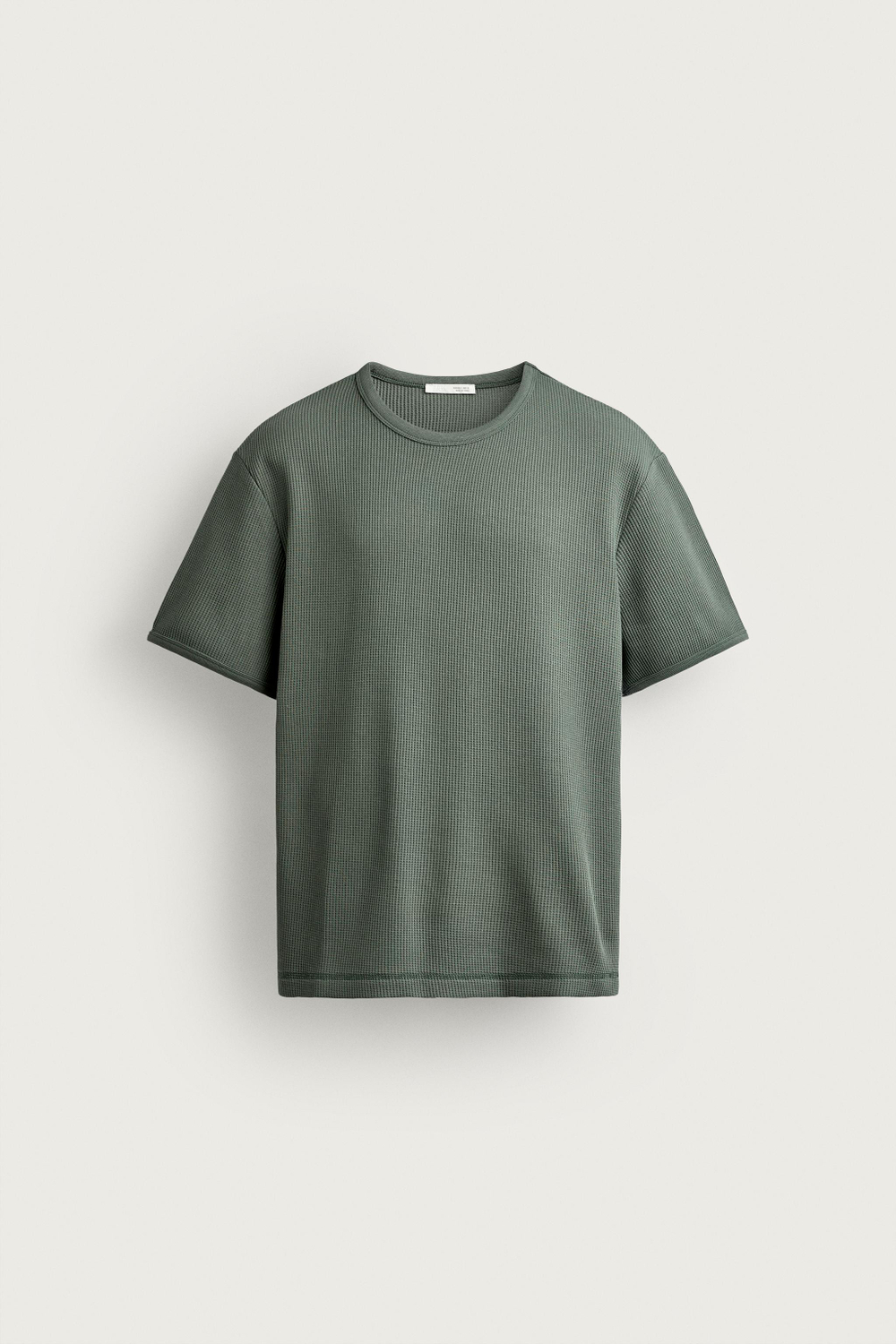 ФУТБОЛКА ИЗ РИФЛЕНОГО ТРИКОТАЖА — ZARA